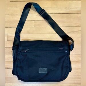 Black TUMI Messenger Bag